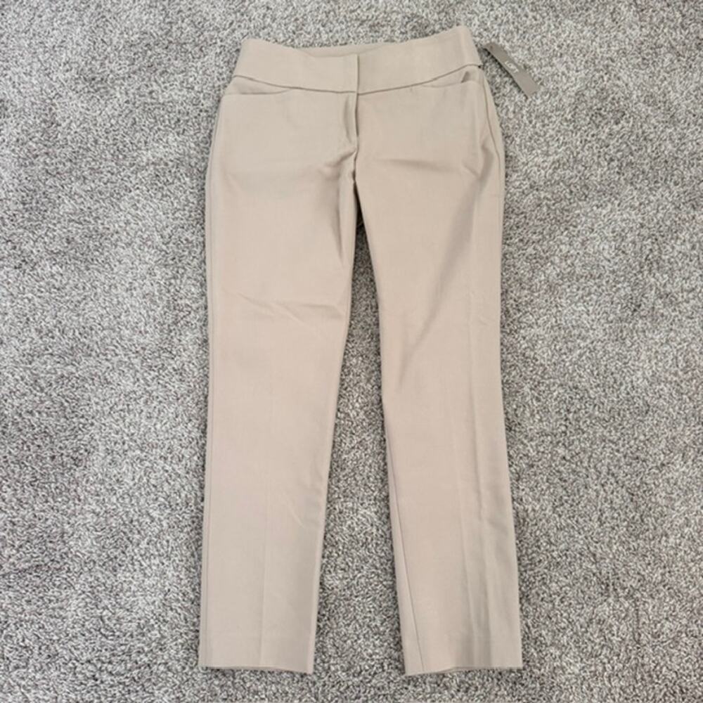 The Loft Julie Straight Pants Women 4 Ankle Length Curvy Through the Hip NWT